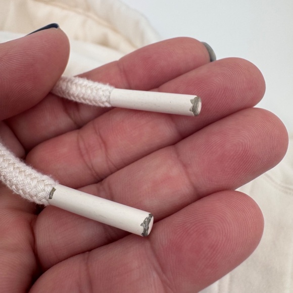 Athleta Hoodie Women Large Ivory Retroplush Cocoon Sleeveless Comfy Oversized - Picture 5 of 12